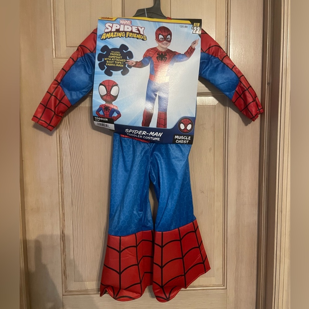 Never worn spiderman costume